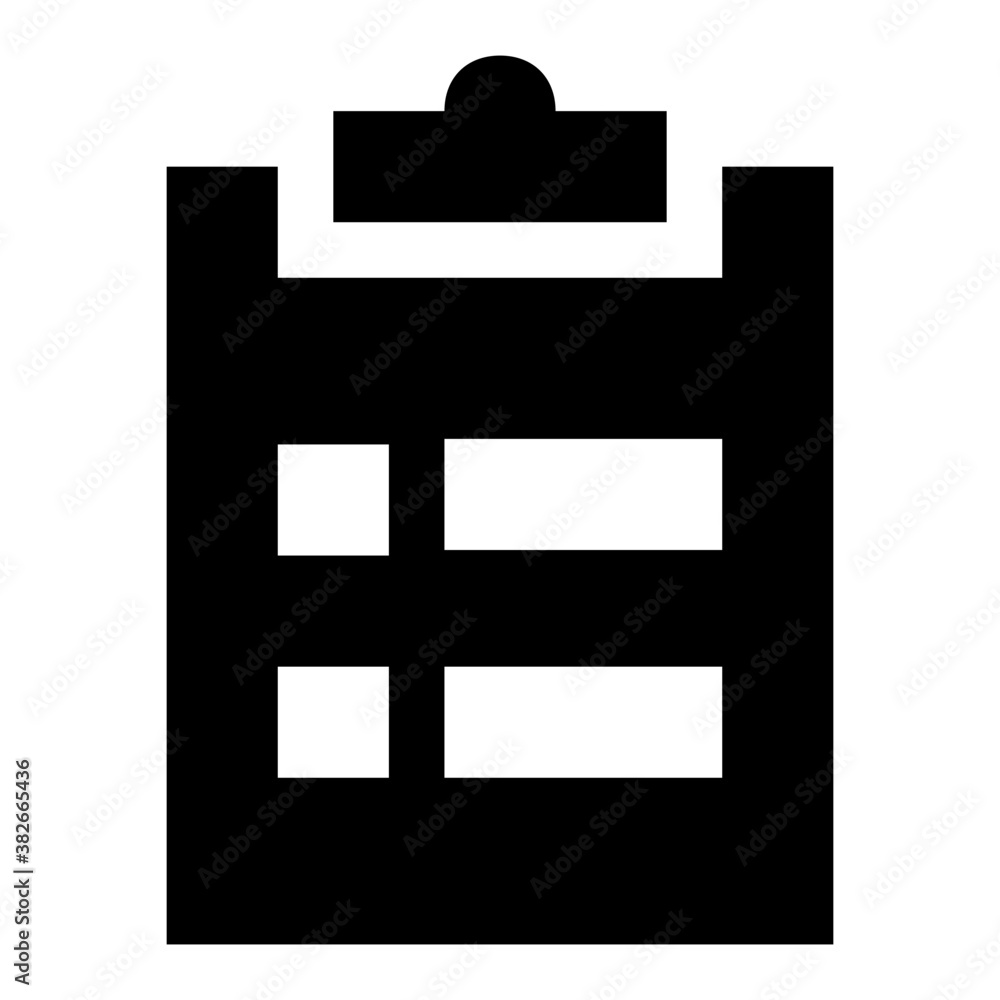 Clipboard glyph icon vector
Clipboard glyph icon vector