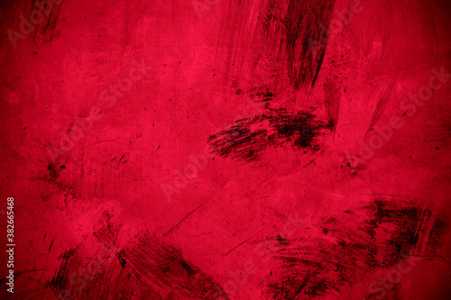 Old wall texture cement black red background abstract dark color design are light with white gradient background.