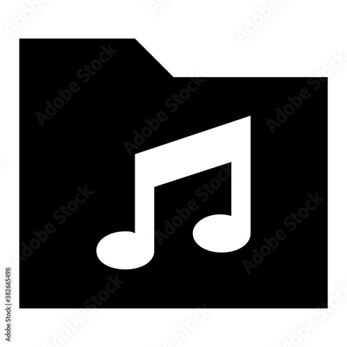 
Music  folder solid icon 
