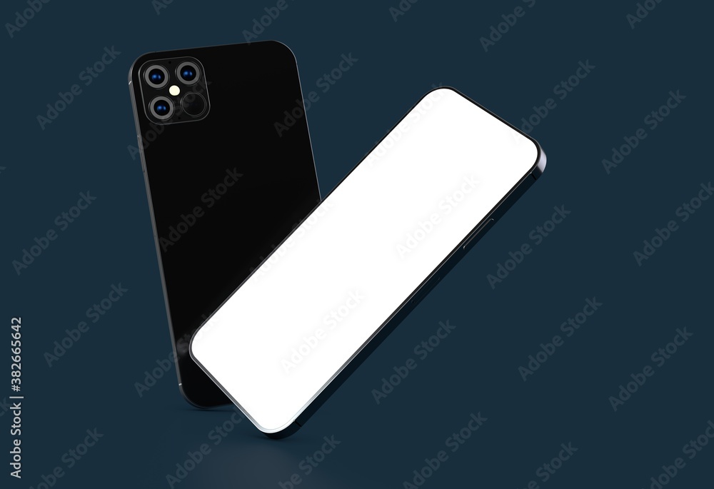 a digital smartphone device mobile phone 3d isolated