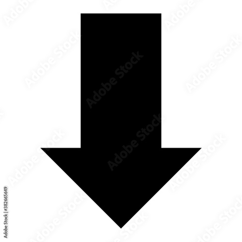 
Down arrow glyph icon 
