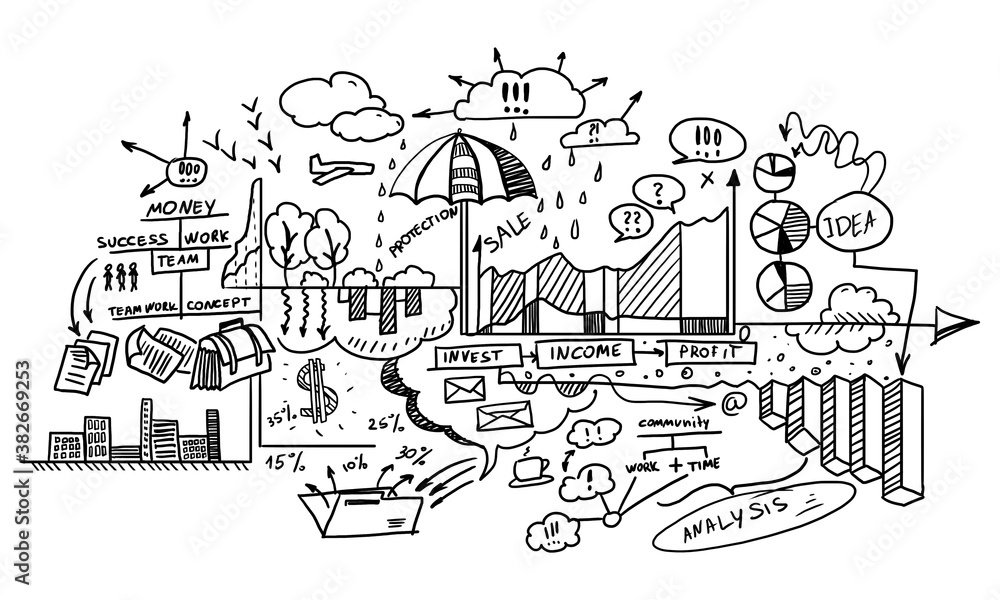 Obraz premium Study business science