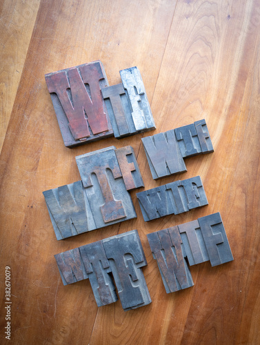 Antique letterpress wood type printing blocks – WTF