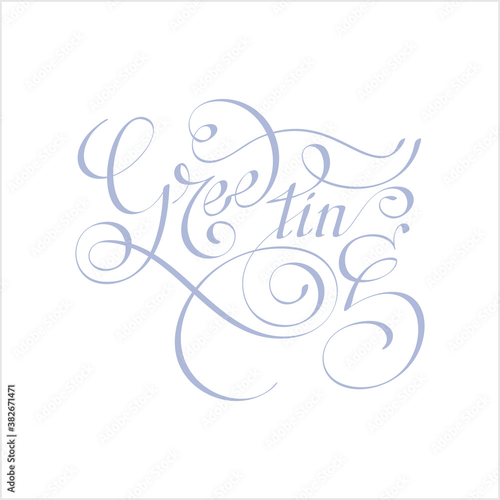 Greeting Hand Drawn Pen Ink Style M_2009001 Greeting Hand Drawn Pen Ink Style M_2009001