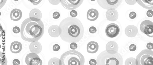 White Circles Texture. Grunge Polka Dots 
