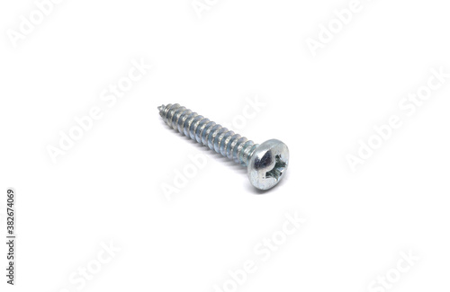 Self Drilling Screw Flat Head isolated on white background