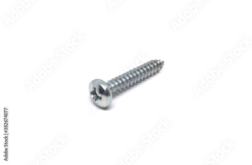 Self Drilling Screw Flat Head isolated on white background