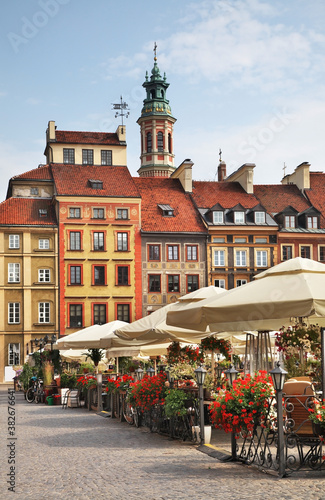 Old market square in Warsaw. Poland