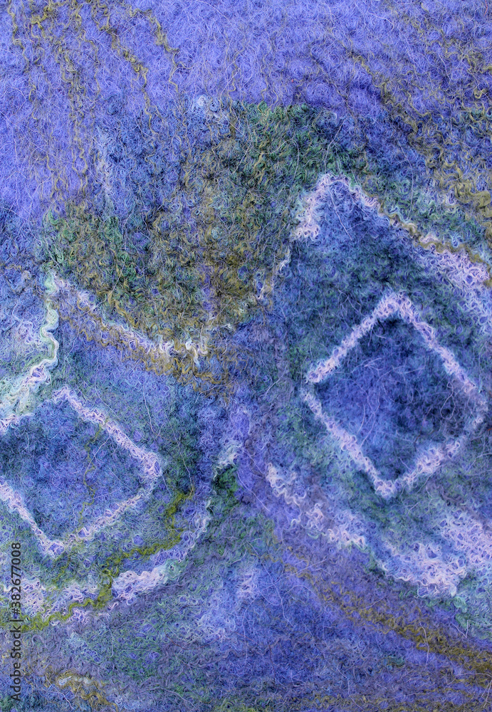 Obraz premium art color felt background texture, wool handmade textile