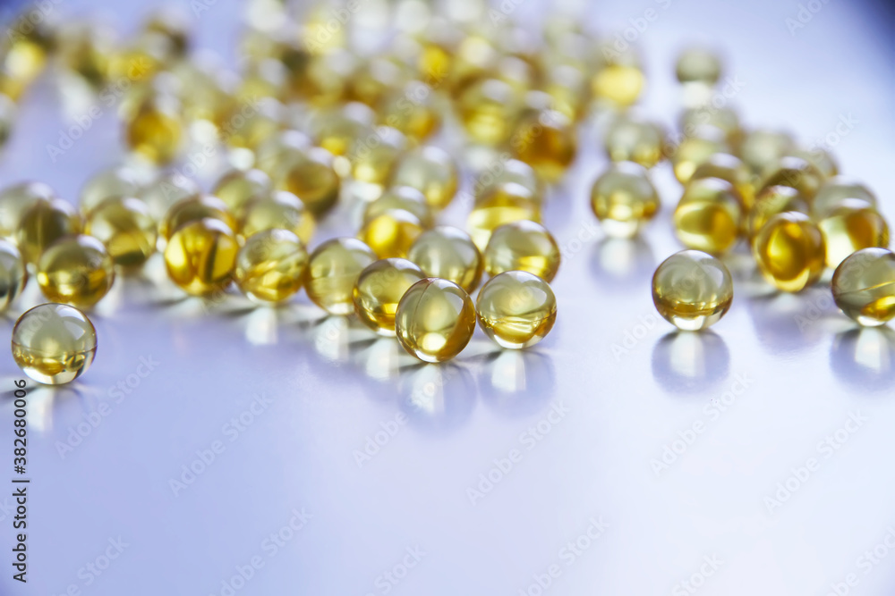 fish oil on white isolated background with jar fish oil on white isolated background with jar