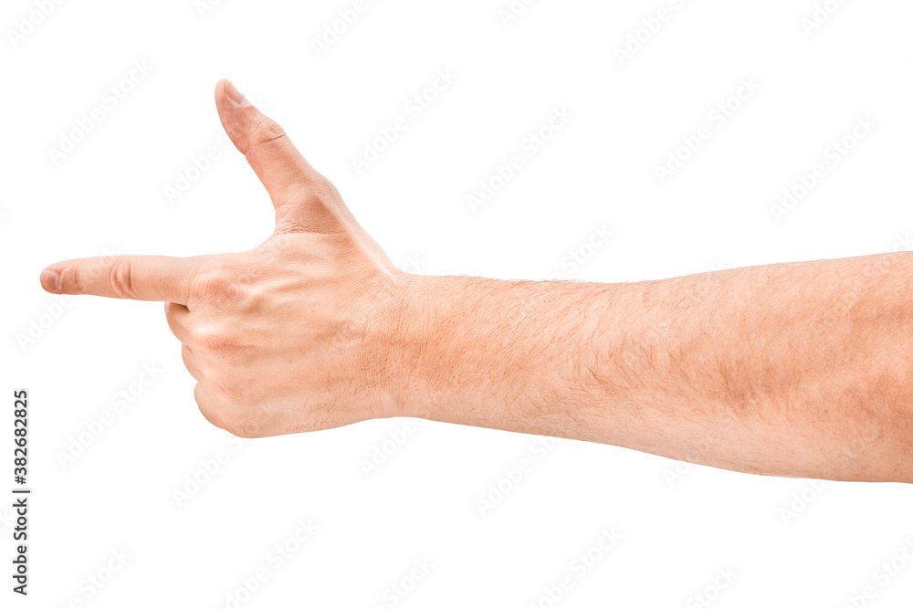 men's hand make thumbs up isolated over white men's hand make thumbs up isolated over white