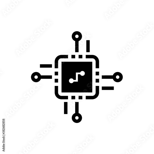 Microprocessor icon in jpg format