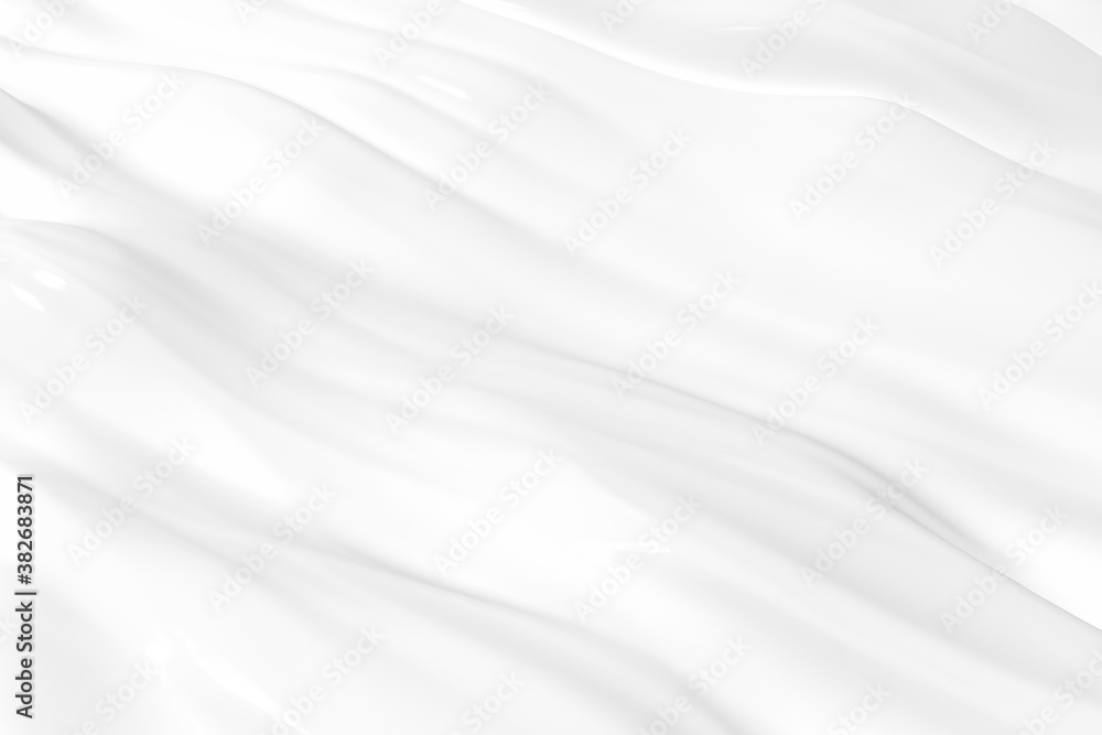 Fototapeta premium Flowing ripple pattern, silky background, 3d rendering.