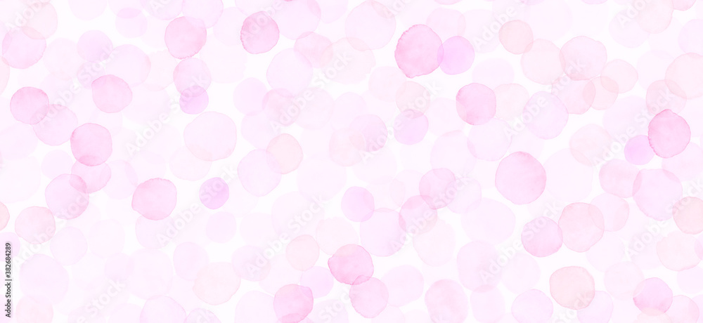 Pink Seamless Girly Wallpaper. Watercolour 