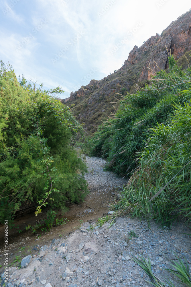 river crossing a mountainous area in southern Spain river crossing a mountainous area in southern Spain