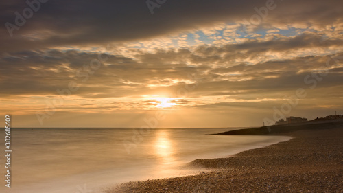 sunset over the sea