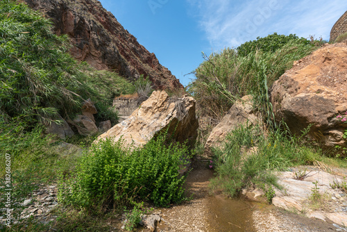 river crossing a mountainous area in the south of spain