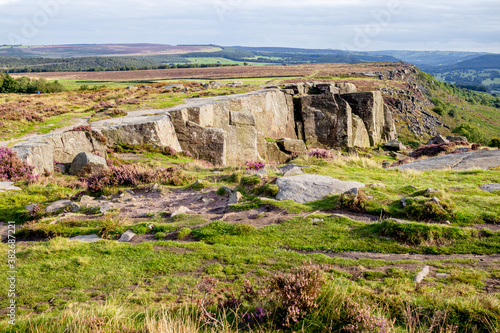 rocky edge in valley