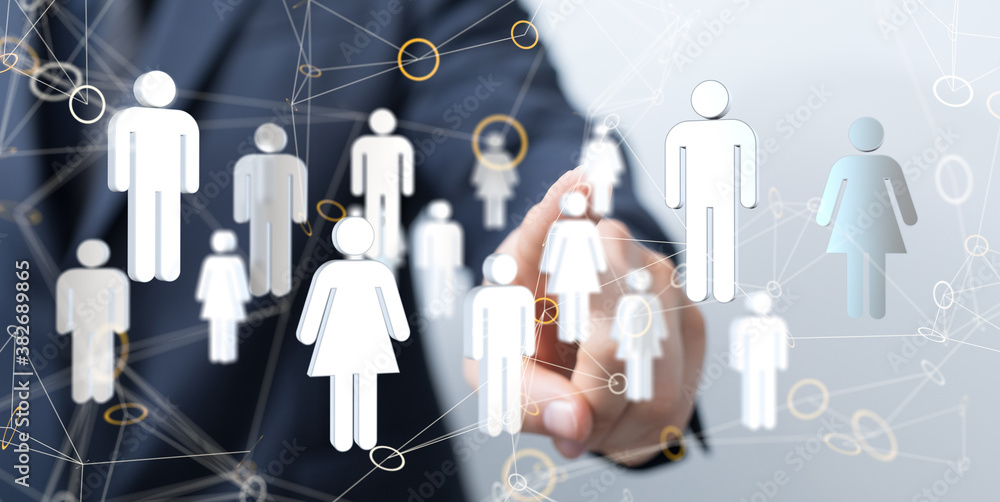 Business people digital network team. Business people digital network team.