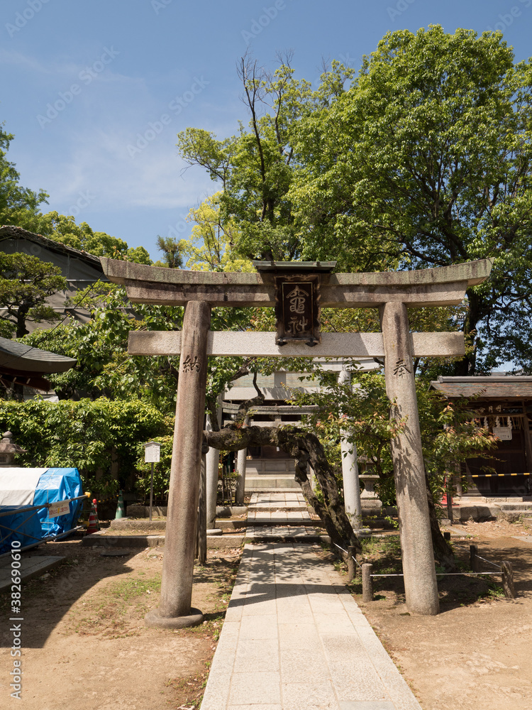 Santuario Kitano Tenmangu, en Kioto, Japón