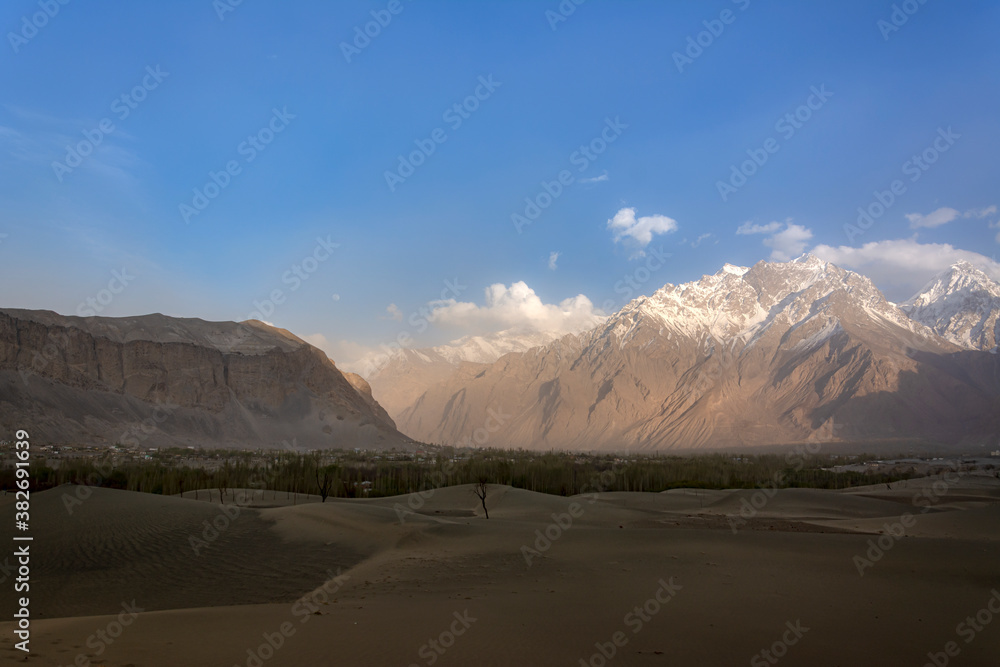 cold desert in katpana, skardu , gilgit baltistan , northern areas of ...