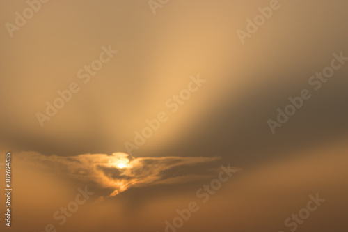 Beautiful sunset (clouds) as background. photo