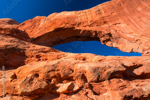 North and South Window, Arches National Park, Colorado Plateau, Utah, Grand County, Usa, America