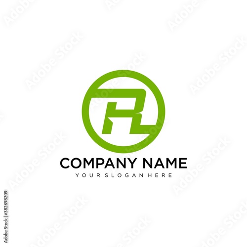 Vector graphic R letter symbol for your company