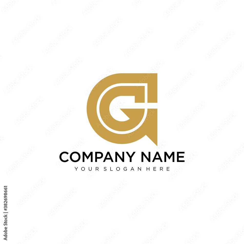 Letter G Modern Shape Logo Design Template Element Letter G Modern Shape Logo Design Template Element