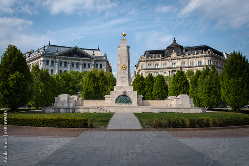 Soviet War Memorial in Liberty Square, Budapest, Hungary