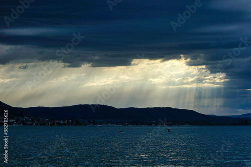 Bodensee gewitter dunkle wolken