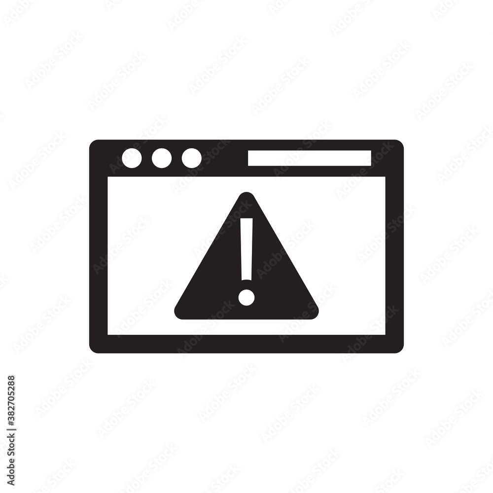 web page warning icon web page warning icon