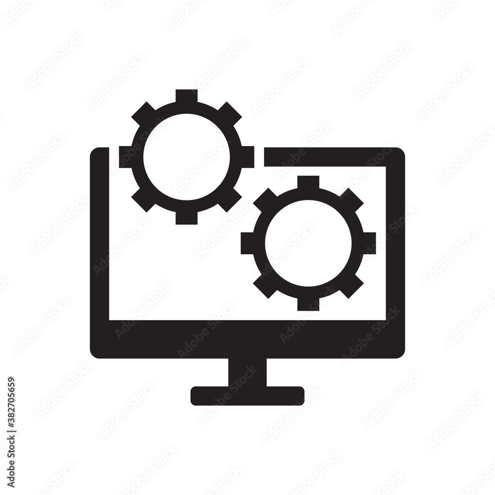 web development settings desktop icon sign symbol web development settings desktop icon sign symbol