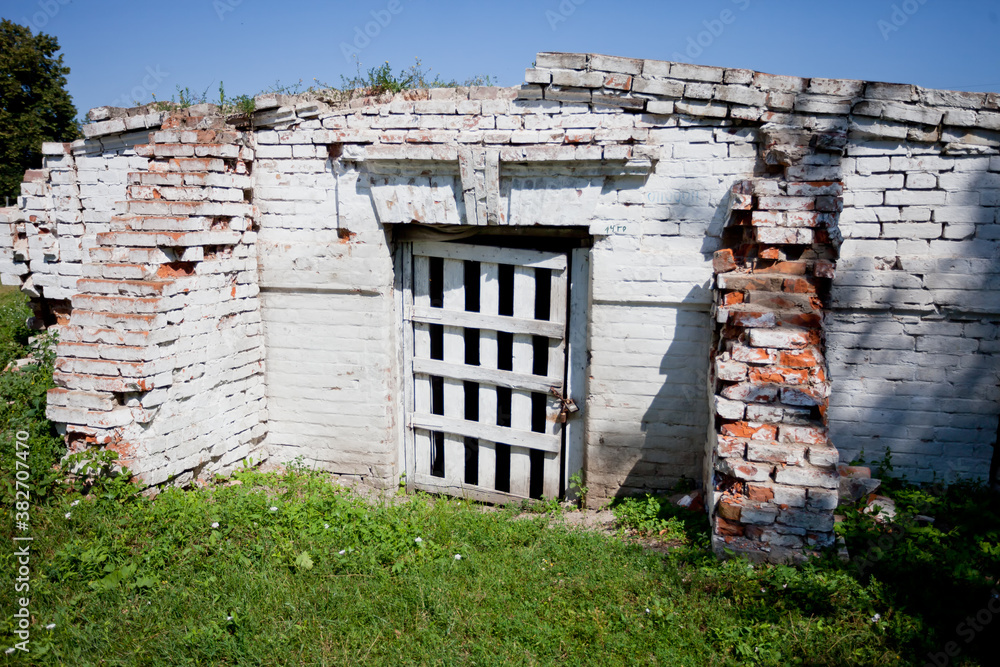 The entrance to the old cellar where the prisoners were kept The entrance to the old cellar where the prisoners were kept