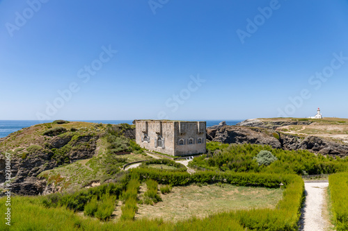 Sarah Bernhart Fort  Pointe des Poulains  western coast of Belle-Ile-en-Mer  Brittany  France