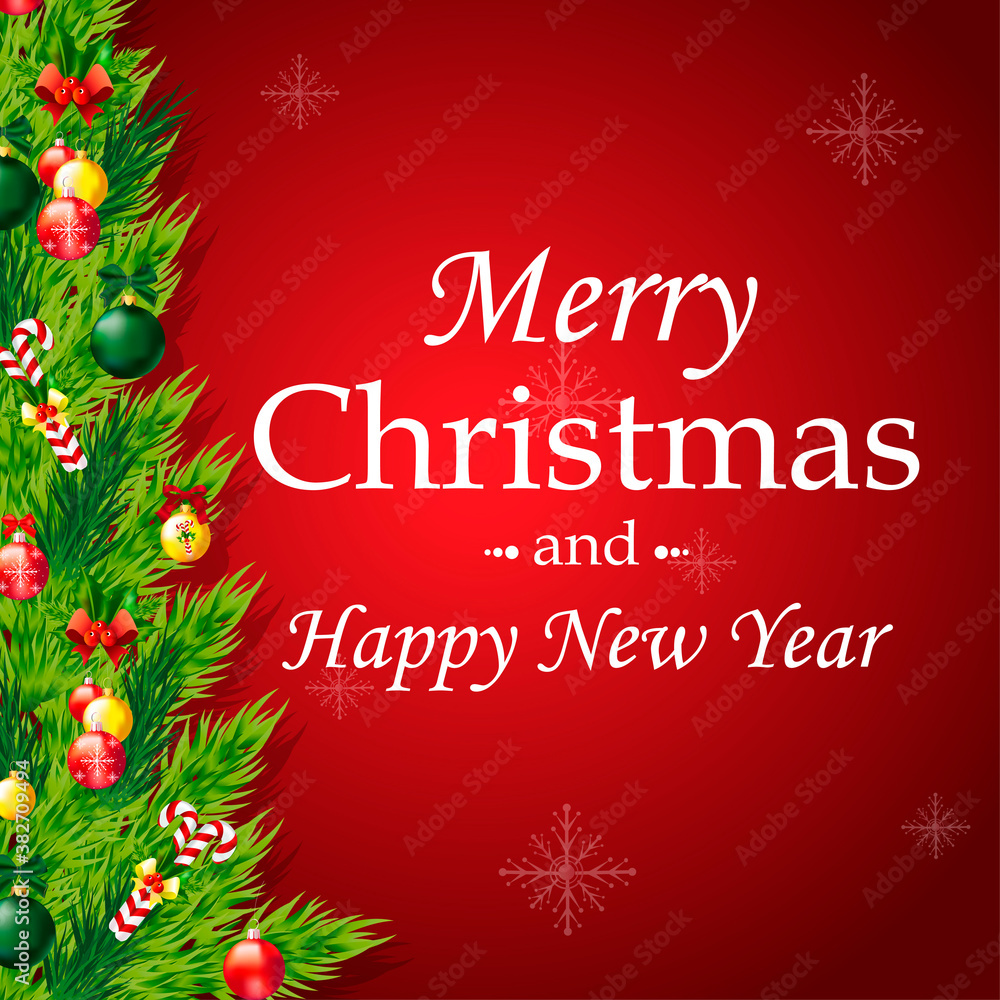 New year and christmas greeting card New year and christmas greeting card