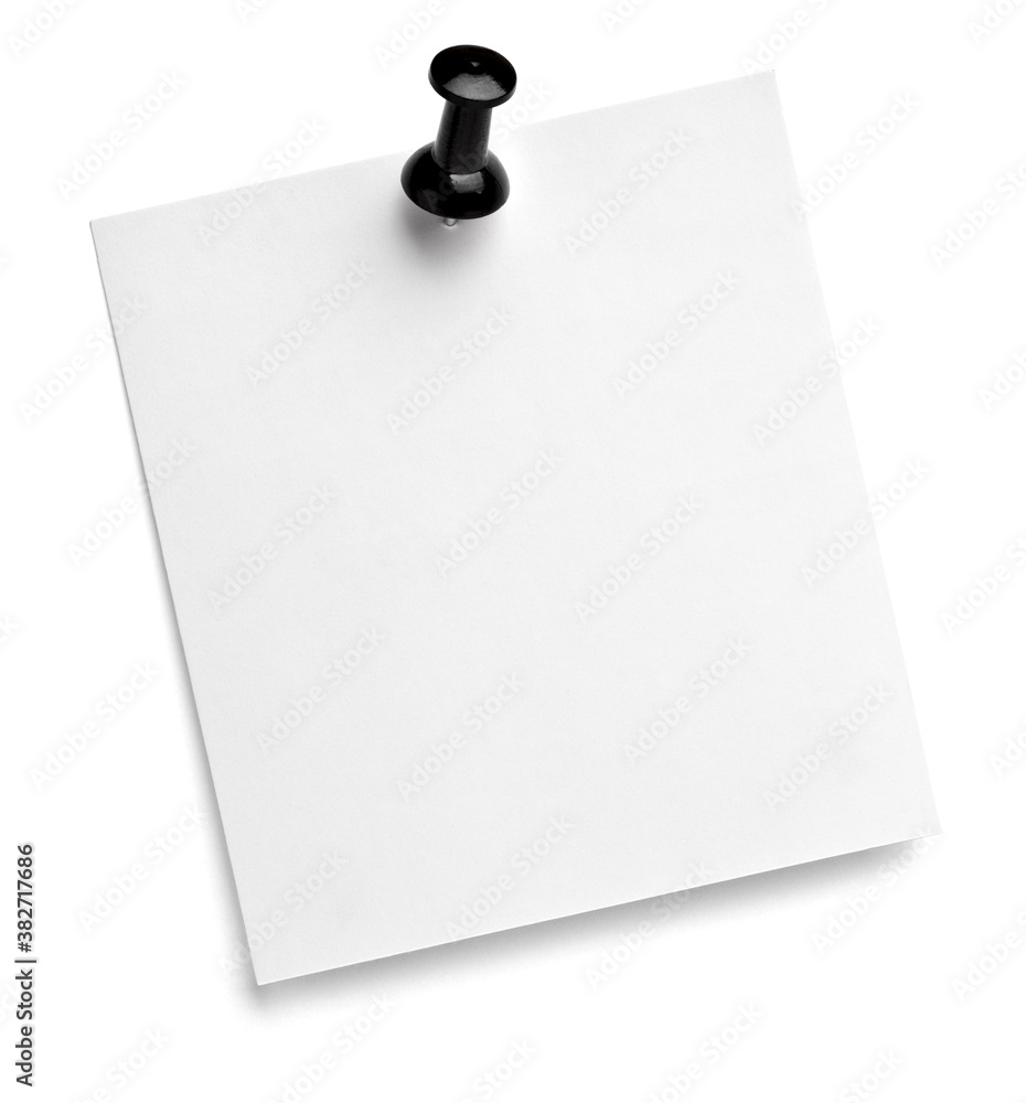 note paper push pin message red white black note paper push pin message red white black