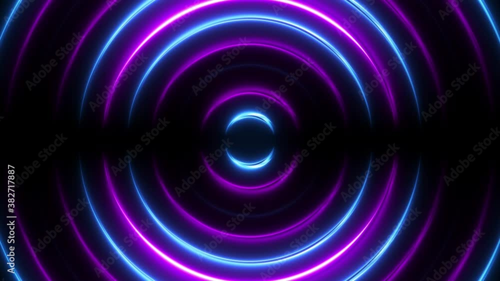 Abstract neon background with bright circles. Colorful techno motion texture for disco party template. Seamless loop. Abstract neon background with bright circles. Colorful techno motion texture for disco party template. Seamless loop.