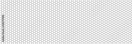 Hexagon geometric texture, comb seamless isolated design, honeycomb hexagon pattern, crystal background, hexagonal cell texture – stock vector