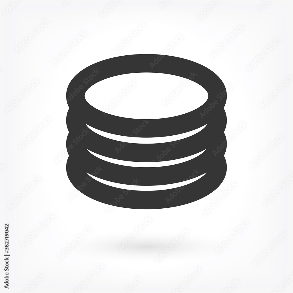 database Vector icon . Lorem Ipsum Illustration design database Vector icon . Lorem Ipsum Illustration design