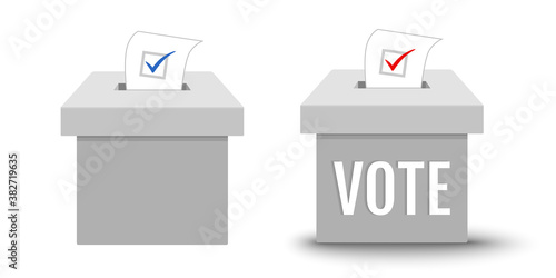 ballot box for presidential election in USA