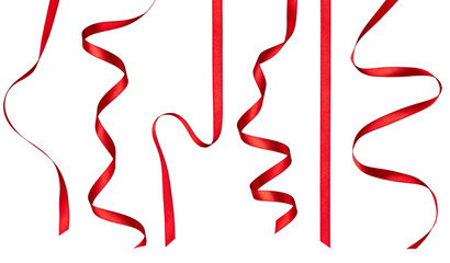 red ribbon bow celebration decoration