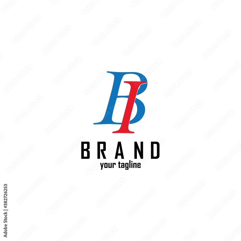 BI I B letter logo design template vector illustration BI I B letter logo design template vector illustration