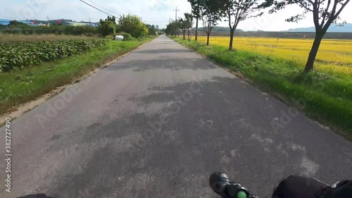 Riding video on the Korean road bike