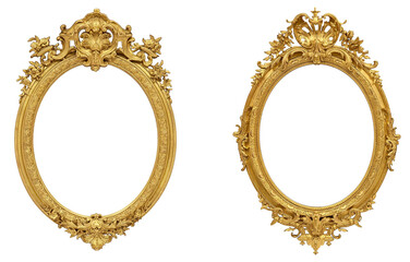 isolated antique frame