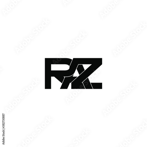 raz letter original monogram logo design