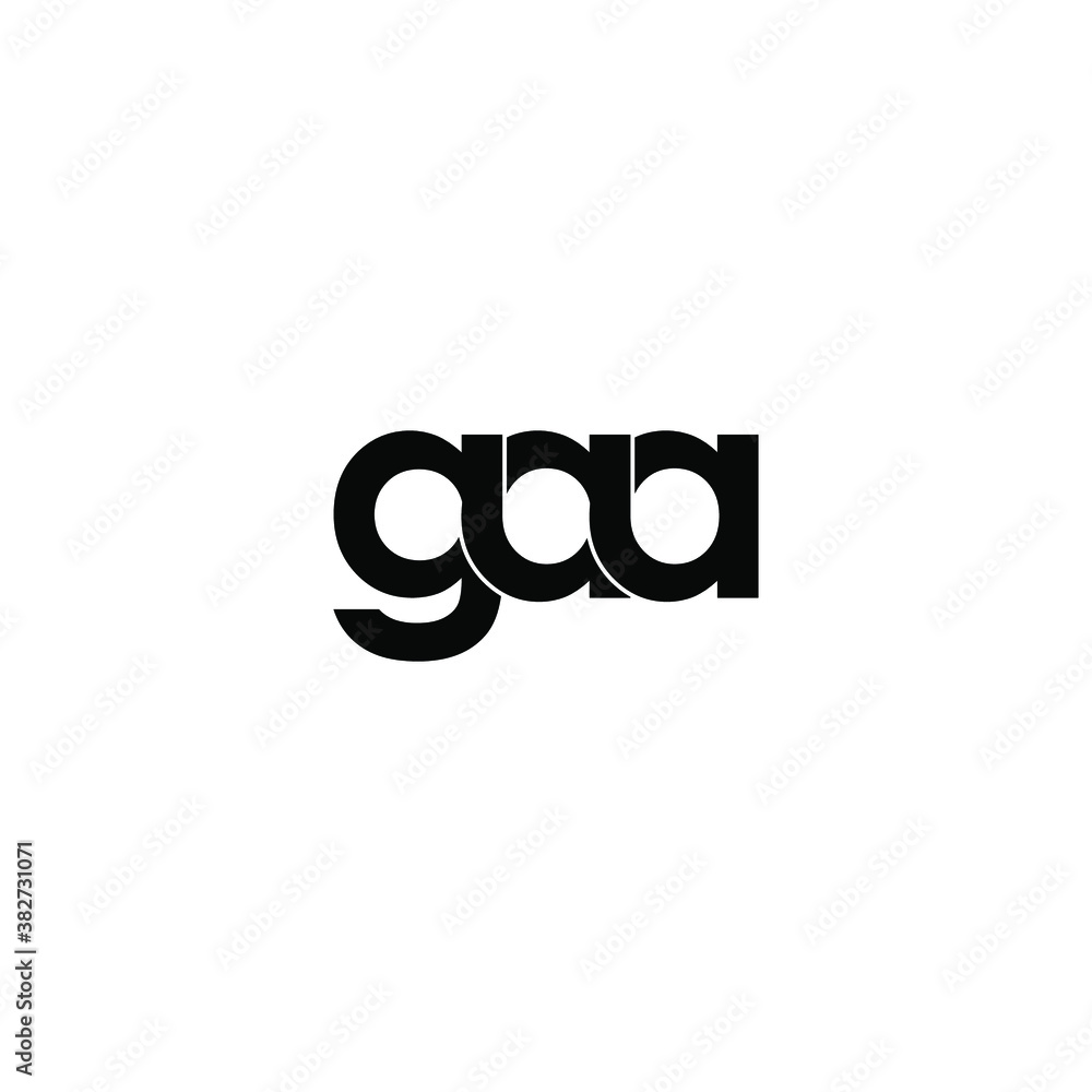 gaa letter original monogram logo design gaa letter original monogram logo design