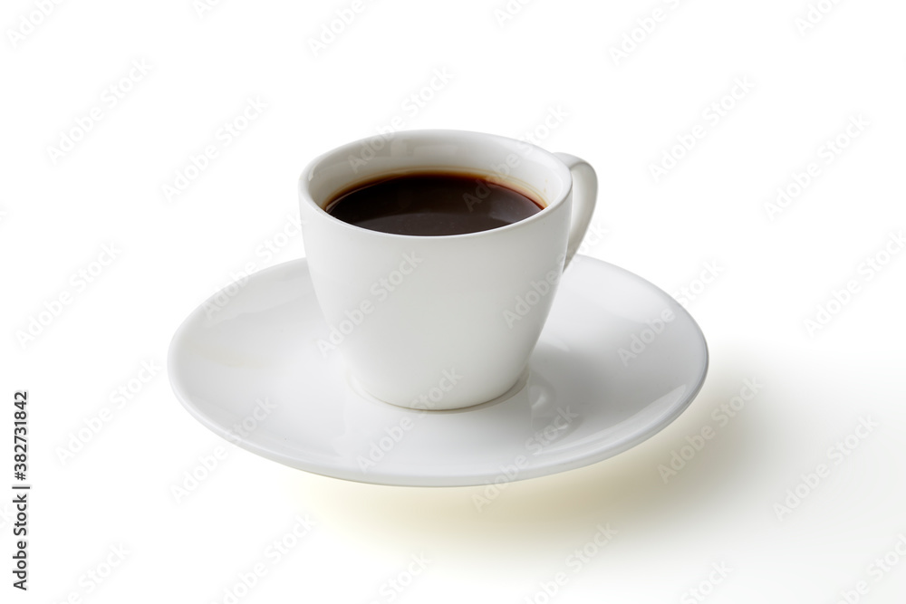 cup of coffee on white background cup of coffee on white background