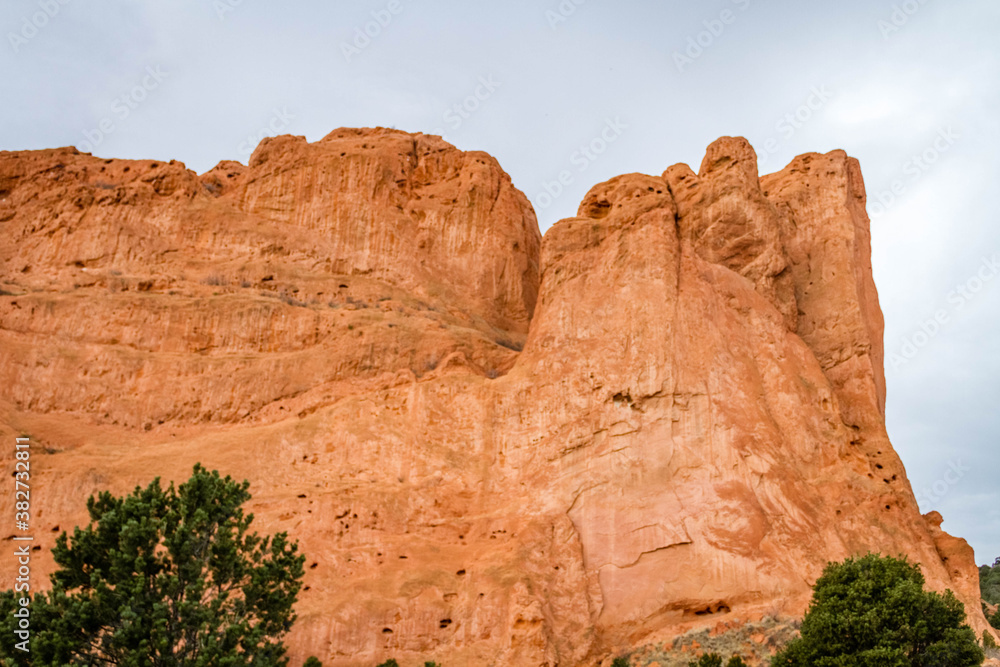 red rock formations