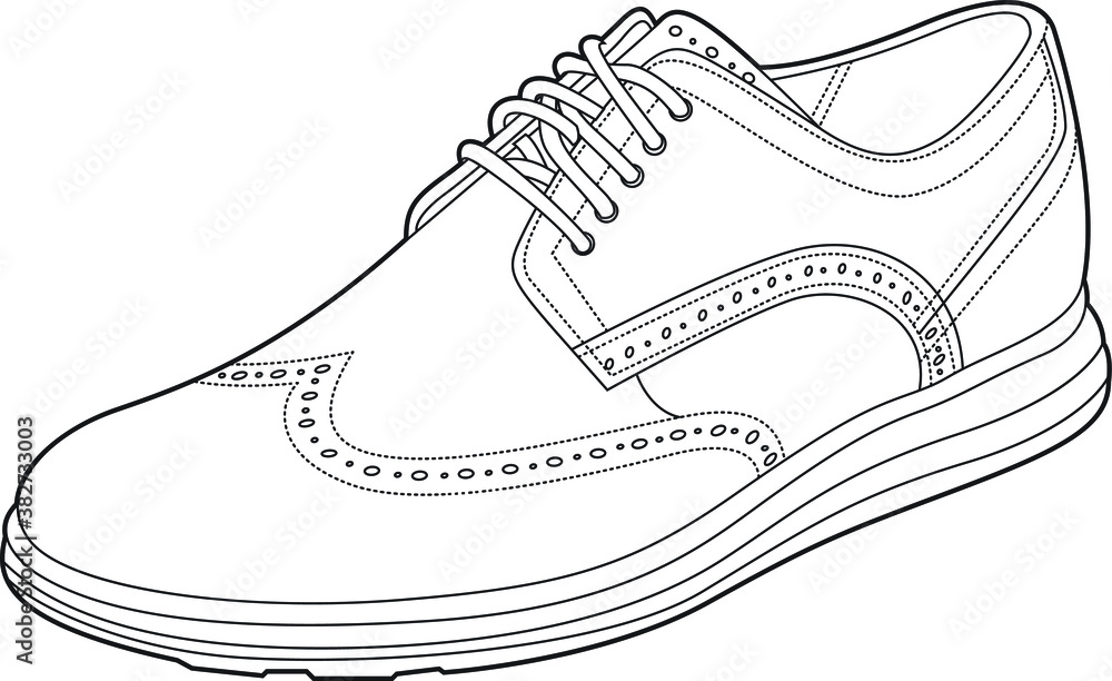 Professional Dress Shoe Vector / Line Drawing. Icon, Logo, Design, Element Professional Dress Shoe Vector / Line Drawing. Icon, Logo, Design, Element
